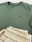 Conjunto Listras Verde Oliva (Premium)