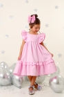Vestido LUXO Rosa Bebe (Premium)