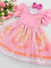 Vestido Rosa Ursinho