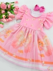 Vestido Rosa Ursinho