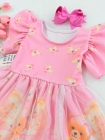 Vestido Rosa Ursinho