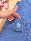 Jardineira Jeans Infantil