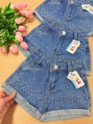 Short Jeans Infantil Brilho