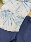 Conjunto Folhas Jeans
