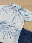 Conjunto Folhas Jeans