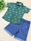Conjunto Verde Coqueiro Jeans