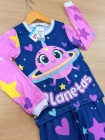 Pijama Manga Longa Planetas