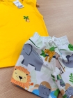 Conjunto Amarelo Animais Regata