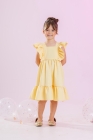 Vestido Beatriz Amarelo Bebê (Premium)
