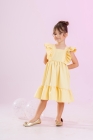Vestido Beatriz Amarelo Bebê (Premium)