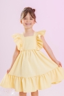 Vestido Beatriz Amarelo Bebê (Premium)
