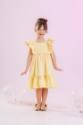 Vestido Beatriz Amarelo Bebê (Premium)