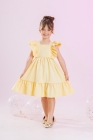 Vestido Beatriz Amarelo Bebê (Premium)
