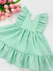 Vestido Beatriz Verde Água Baby (Premium)