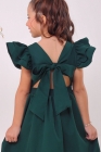 Vestido LUXO Midi Verde forma grande