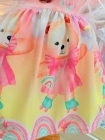Vestido Rosa Ursinha Patins