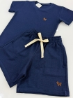 Conjunto Tricot Azul Marinho (Premium)