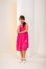 Vestido Bot&otilde;es Pink Bordado
