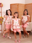 Conjunto Florres Rosa Seco