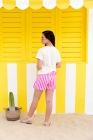 Conjunto Short Saia Lemon Rosa