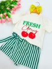 Conjunto Short Saia Cereja