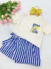 Conjunto Short Saia Lemonn Azul