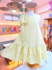 Vestido Priscila Amarelo Manteiga (Premium)