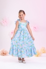 Vestido Midi Florzinha Azul