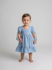 Vestido Princesa Azul 1 ano baby (Premium)