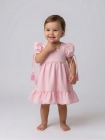 Vestido Princesa Rosa Bebe 1 ano baby (Premium)