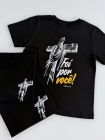 Camiseta Cristã Adulto e Infantil Foi por Você (Unissex)