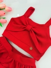 Conjunto Luxo Andrea Cor Cereja (Premium)