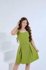 Vestido Juvenil Amanda Verde (Premium)