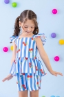 Conjunto Azul Cereja