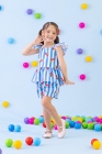 Conjunto Azul Cereja