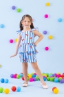 Conjunto Azul Cereja