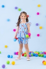 Conjunto Azul Cereja