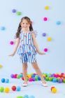 Conjunto Azul Cereja