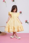 Vestido Luxo Amarelo Manteiga (Premium)
