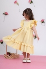 Vestido Luxo Amarelo Manteiga (Premium)