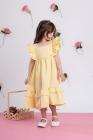 Vestido Luxo Amarelo Manteiga (Premium)