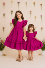 Vestido LUXO Fúcsia (Premium)