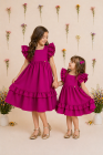 Vestido LUXO Fúcsia (Premium)