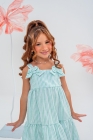 Vestido Listras Verde