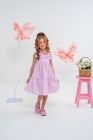 Vestido Listras Rosa