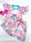 Conjunto Encanto Short Saia Gatinha