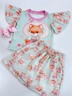 Conjunto Encanto Short Saia Raposinha