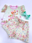 Conjunto Encanto Ursinha Verde &Aacute;gua