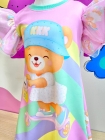 Vestido Encanto Trap&eacute;zio Ursinha Patinete