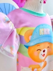 Vestido Encanto Trap&eacute;zio Ursinha Patinete